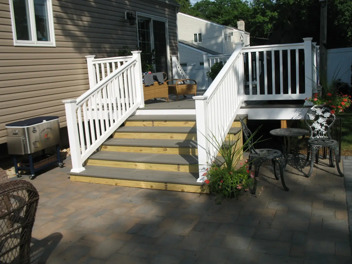 Pool deck — premium paver coping
