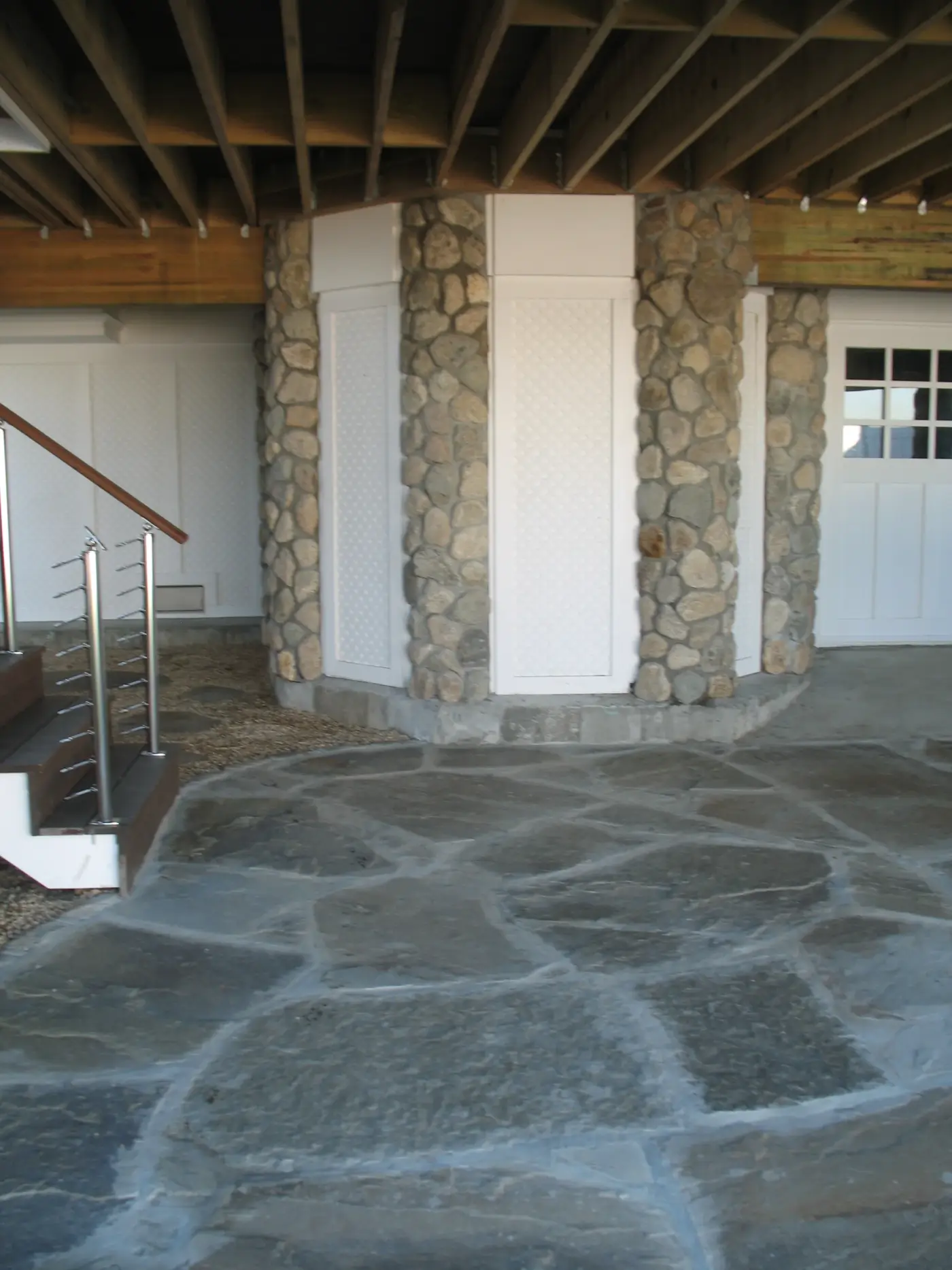 Stoop and steps detail