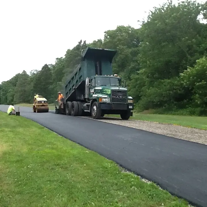 Parking lot line striping and ADA markings