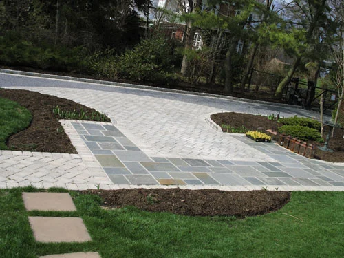 Entry walkway and stoop combination